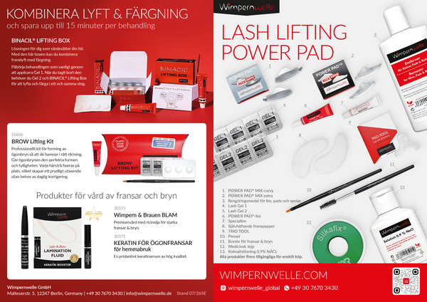 lash lifting kit power pads