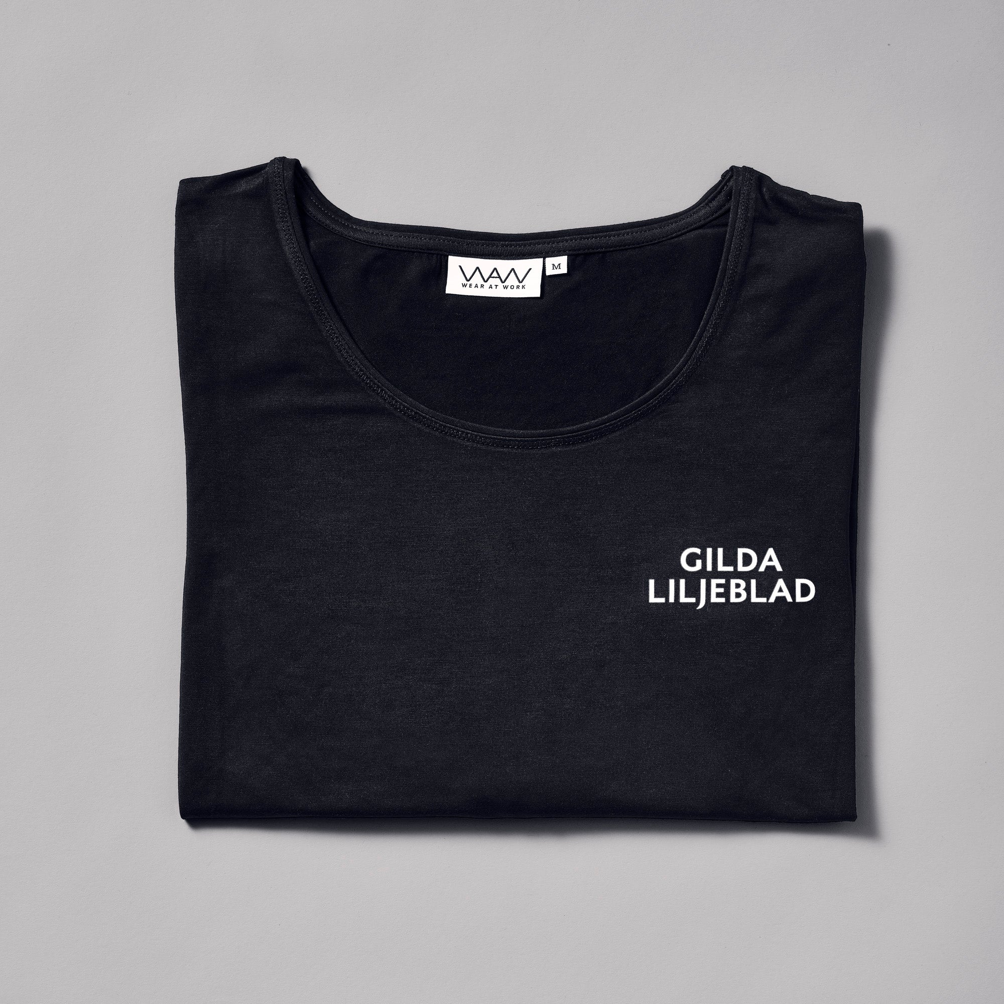 T-shirt GL, lång ärm, svart med logga, size XS-XL
